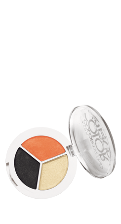 Trio de Sombras Avon Cor Retrô Chic - Tom Cinza Laranja Pret