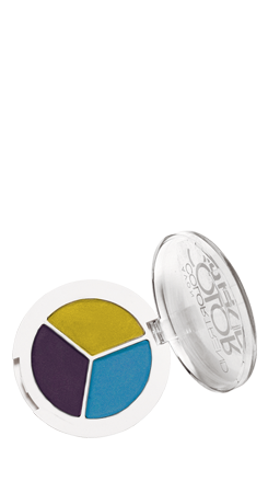 Trio de Sombras Avon Cor Fantasia - Tom Amarelo Azul Roxo