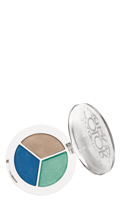 Trio de Sombras Avon Cor Celeste - Tom Azul Verde Cinza